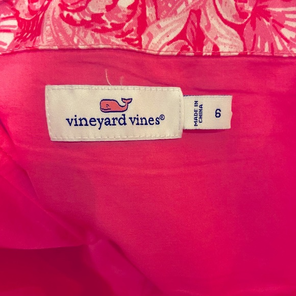 Vineyard Vines Strapless Shell Dress  size 6 - Picture 2 of 3